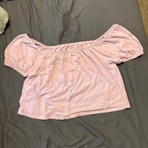 Off the shoulder crop top